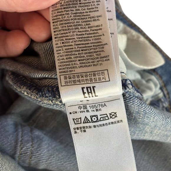 EUC GAP 1969 Light Blue Mid-rise Real Straight Leg Women's Jeans Sz 30 R - Picture 13 of 15